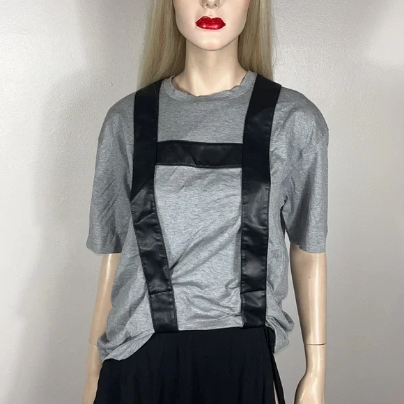 Comme des Garçons Gray and Black Top - Picture 4 of 11
